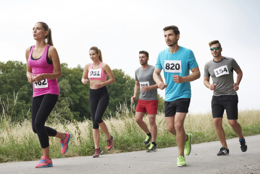 Amateur runners on the move