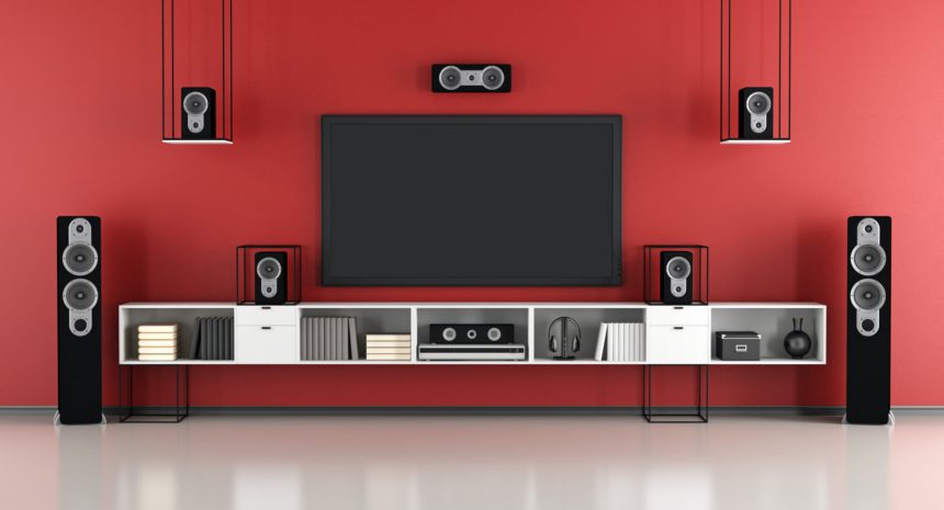 Red home cinema system